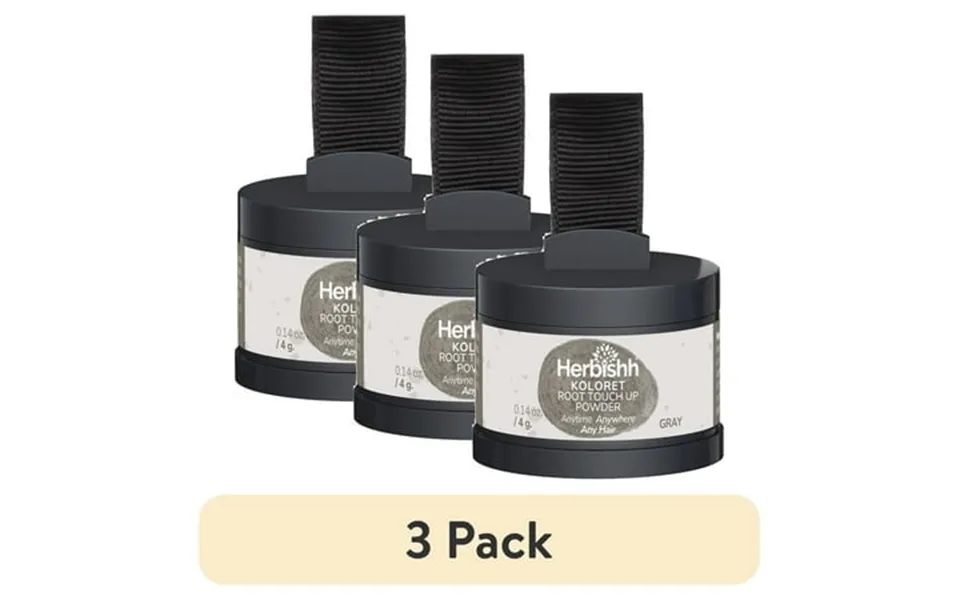 3 Pack Koloret Root Touch Up Powder Gray Powder For Women & Men Instant Root Cover Up For Gray Coverage Hairline Conceal