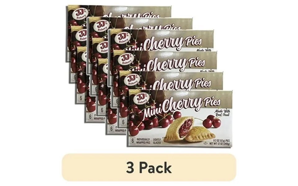 3 Pack Mini Cherry Fruit Pies Value Pack 6 Count Box Pack Of 4 24 Total Pies