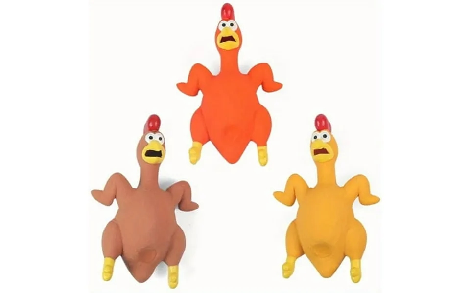 3 Pcs Dog Chew Toys Interactive Pickup Toys Voice Roasted Chicken Model Dog Toys