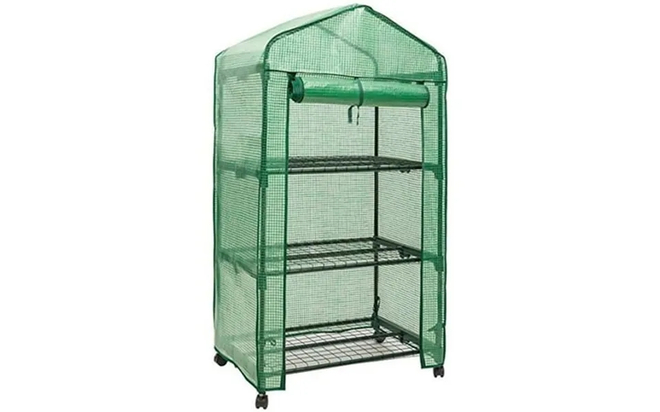 3 Tier Portable Rolling Greenhouse With Opaque Cover