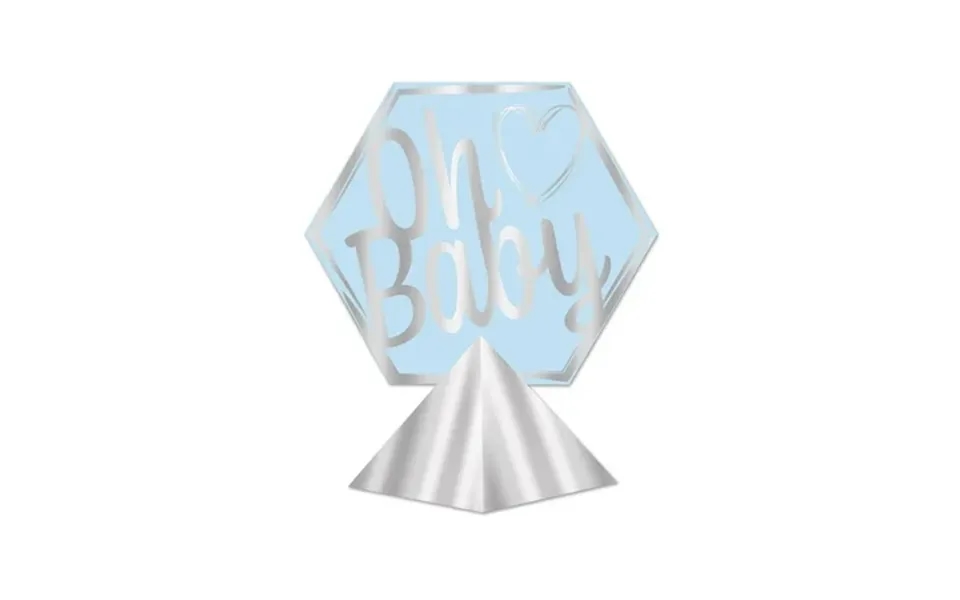 3-d Blue Baby Shower Foil Table Centerpiece - 1 Pc.