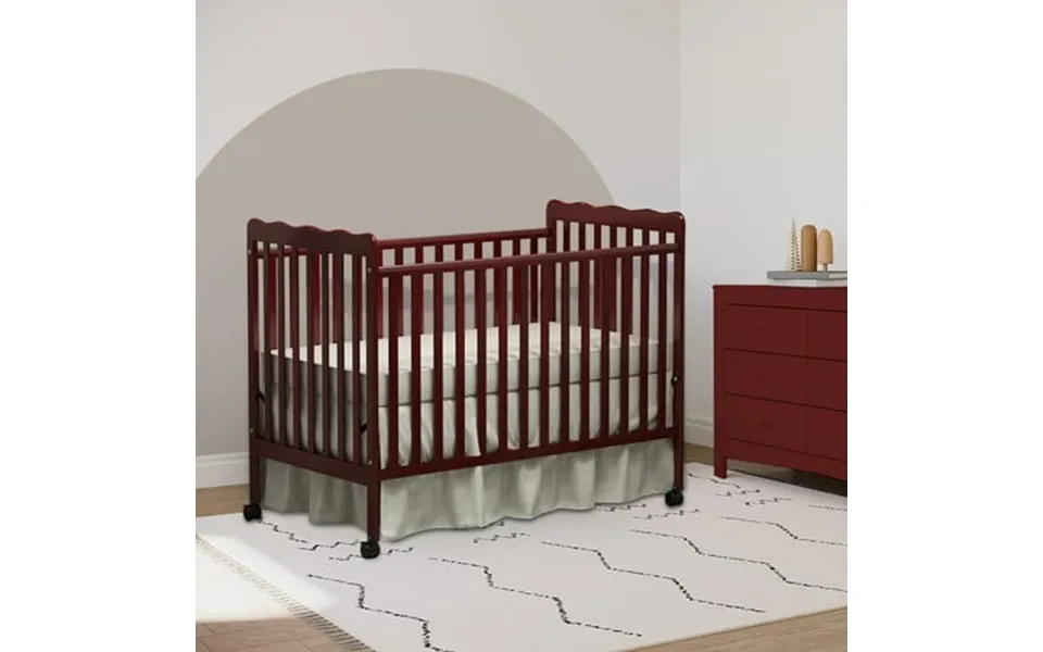 3-in-1 Convertible Crib In Espresso Certified Baby Safe Crib Non-toxic Finish Converts From Baby Crib To Toddler Bed Day