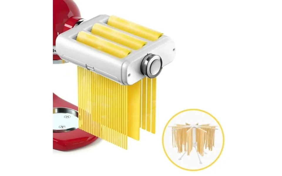 3-in-1 Pasta Maker Stand Attachment For Kitchenaid Mixer - Includes Pasta Sheet Roller Spaghetti Cutter Fettuccine Cutte