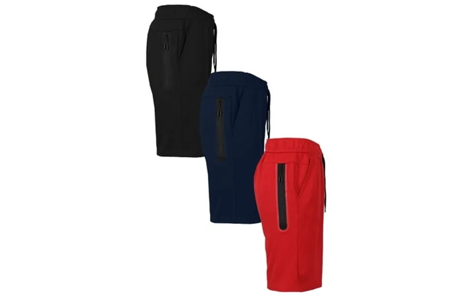 3-pack Women S Loose Fitting Tech Fleece Performance Active Jogger Shorts S-2xl