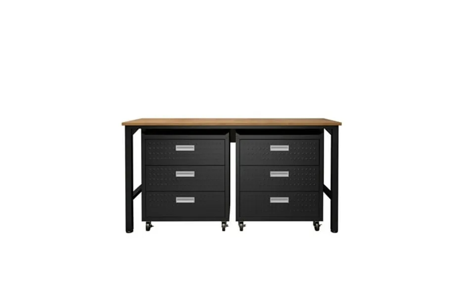 3-piece Fortress Mobile Space-saving Steel Garage Cabinet Chests And Worktable 6