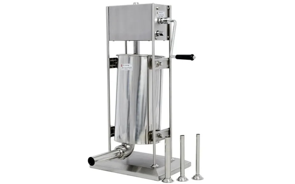 32lb 15l Vertical Stainless Steel Sausage Stuffer Maker Dual Speed Heavy Duty Meat Filler With 4 Stainless Steel Sausage