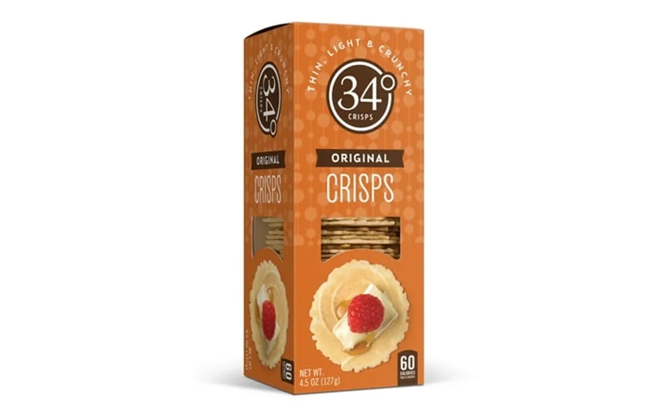 34 Degrees Crackers Original Entertaining Crisps 4.5 Oz