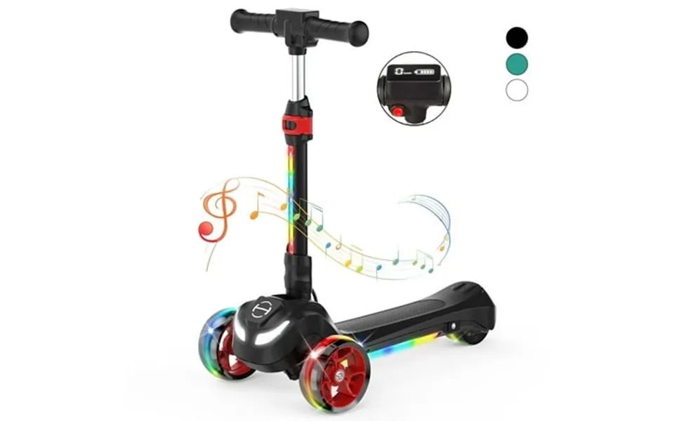 3.5 Kids Electric Scooter Stand With Lights 3 Led Wheel Lights Illuminate Children And Toddler Scooter -foldable & Porta