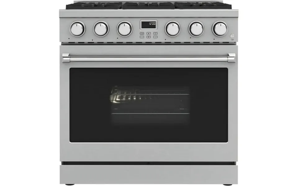 36 In. 6.0 Cu. Ft. Gas Freestanding Range With 6 Sealed Burners Gas Cooktop Cast Iron Grates And Primary Convection Oven