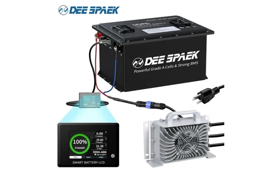 36v 105ah Lithium Golf Cart Battery 200a Bms 15000 Deep Cycles Lifepo4 Batteries With Touch Monitor 200a Bms 43