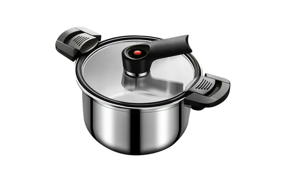 3.8 Qt Stainless Steel Micro Pressure Cooker Push-pull Lock Pressure Cooker Soup Stew Pot Multifunctional Time Saving St