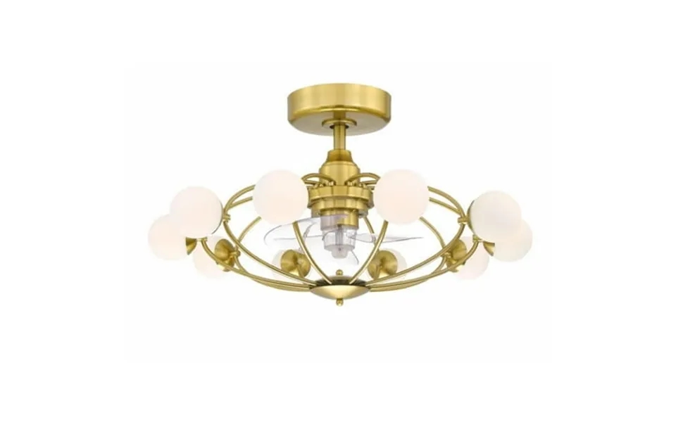 38w 10 Led Fandelier-17.85 Inches Tall And 32 Inches Wide-brushed Satin Brass Finish Bailey Street Home 103-bel-5042631