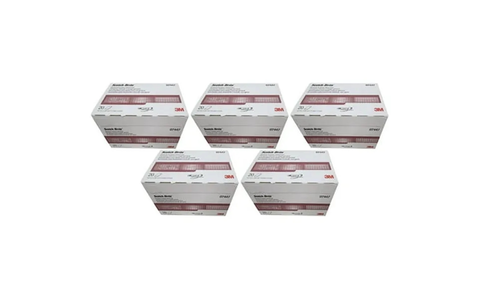 3m 07447 Scotch-brite Ggeue Maroon General Purpose Hand Pad 20 Count 5 Pack