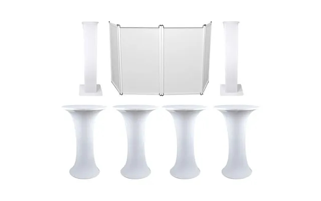 4 Club Scene Highboy Tables W White Scrim Carry Bag Dj Facade 2 Totem Stands product image