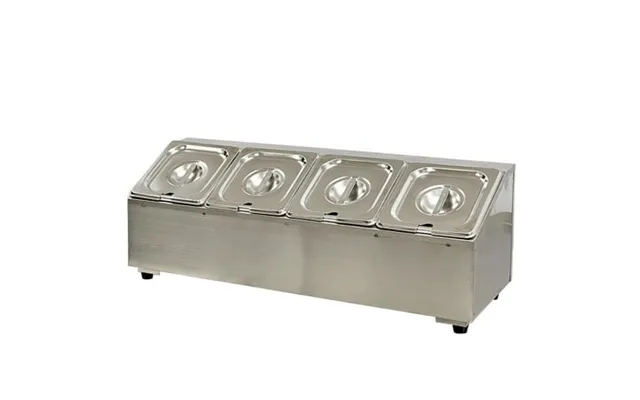 4 Container 1-6 Seasoning Box Condiment Station Gastronorm Pan Milk Tea Equipment Cs16-4s product image