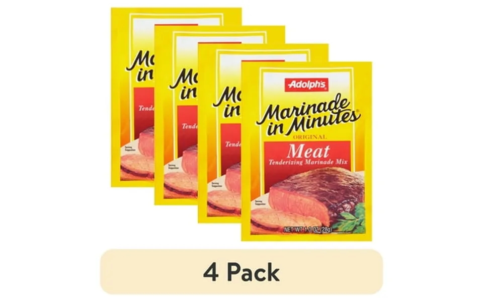 4 Pack Adolph S Marinade In Minutes Meat Marinade Seasoning Mix 1 Oz Envelope