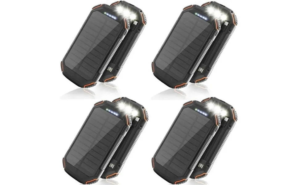 4 Pack Baokaler Portable Solar Charger For Iphone Android 36000mah Wireless Power Bank Wireless Charger