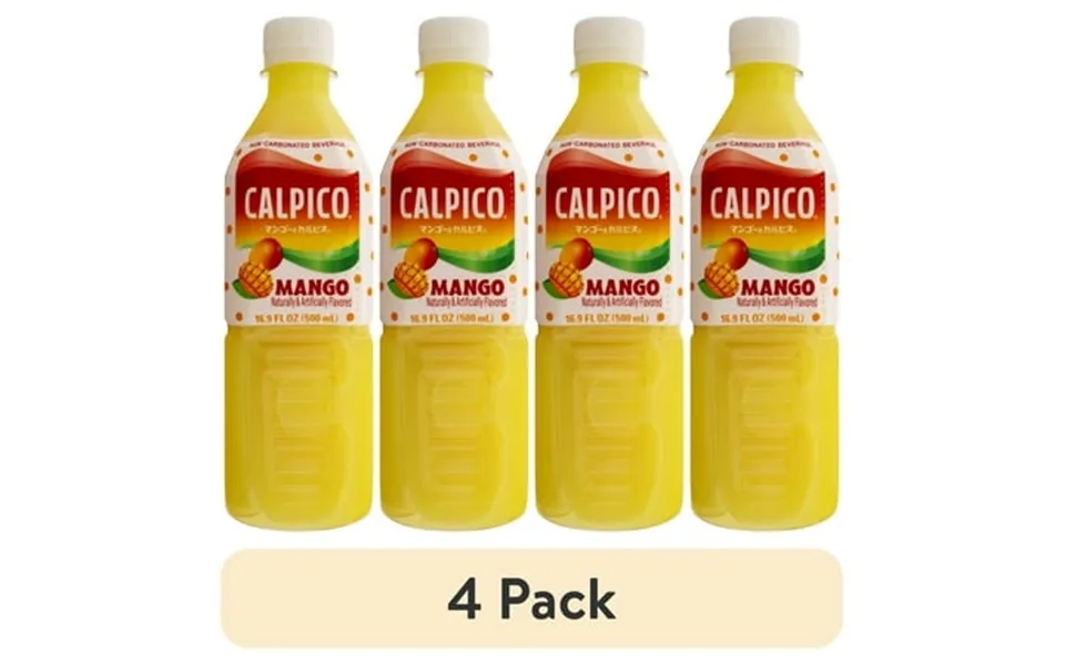 4 Pack Calpico Drink Mango 16.9 Fl Oz.