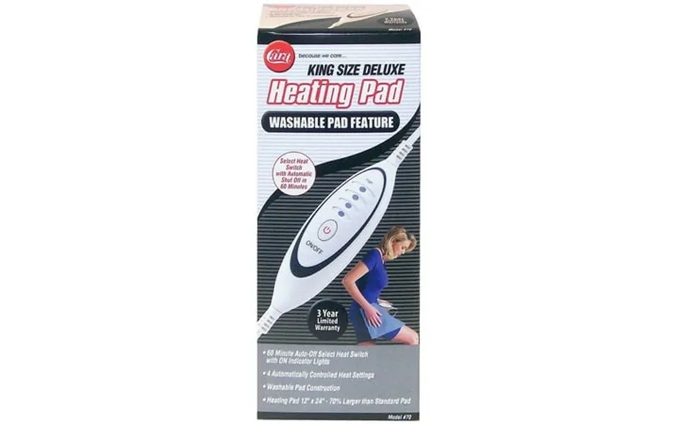 4 Pack - Cara Heating Pad Moist Dry Smart Switch 1 Each