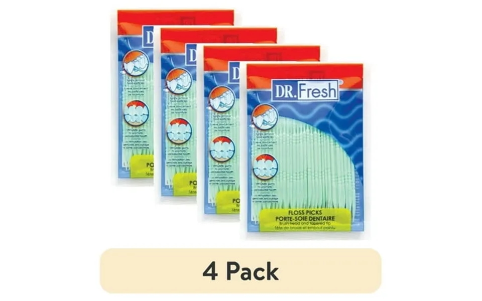 4 Pack Dr. Fresh Floss Picks 100 Count