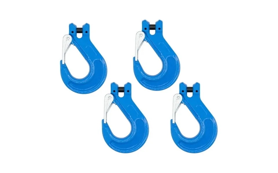 4 Pack G100 1 2 Clevis Sling Hook With Latch - 15 000 Lbs Wll