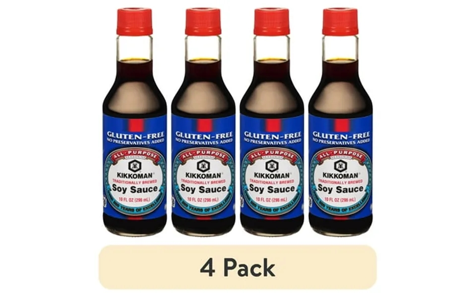 4 Pack Kikkoman Gluten-free Soy Sauce 10 Fl Oz