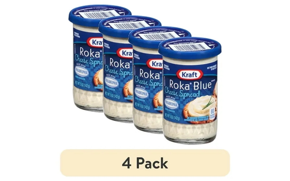 4 Pack Kraft Roka Blue Cheese Spread With Philadelphia Cream Cheese 5 Oz Jar