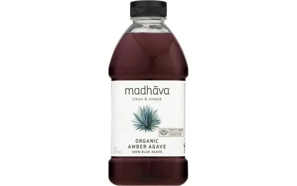 4 Pack Madhava Organic Amber Raw Agave 46 Ounces 4 Per Case