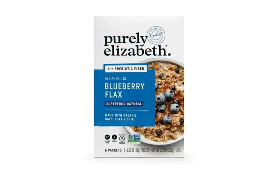 4 Pack Purely Elizabeth Superfood Oatmeal Blueberry Flax Gluten-free 1