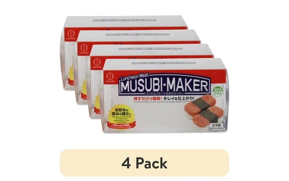 4 Pack Single Pack Kokubo Bpa- Free Luncheon Meat Musubi Maker From Japan