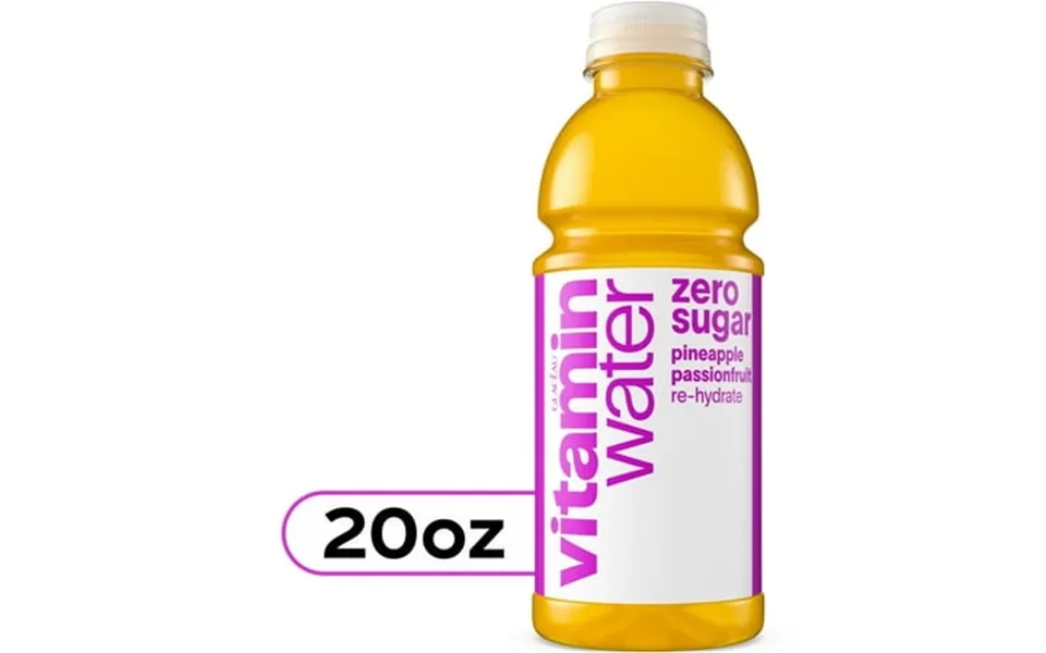 4 Pack Vitaminwater Re-hydrate Zero Sugar Pineapple Passionfruit Flavored Water Beverage 20 Fl Oz Bottle