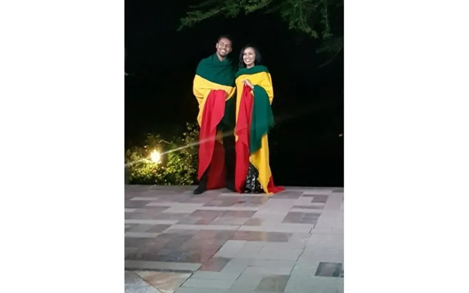 4 Pieces Of African Ethiopian Flag Shawl