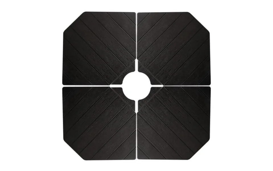 423lbs Extra Heavy-duty 4-piece Outdoor Umbrella Base Cantilevered Design For Stability And Wind Resistance 19-inch Heig