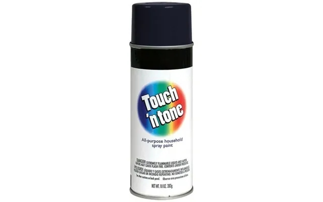456-pack Of 10 Oz Rust-oleum Brands 55289830 Black Touch’n Tone General Purpose Spray Paint Semi-gloss product image