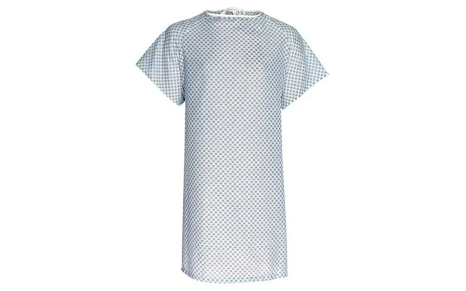 48 Count Patient Gowns White W Snowflakes - One Size Fits Most