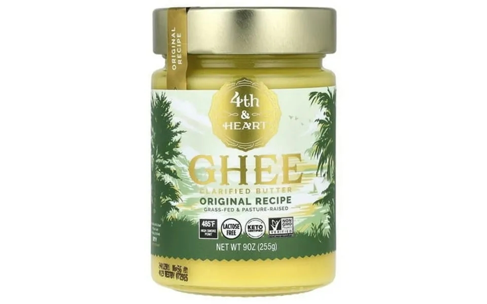 4th & Heart Ghee Clarified Butter Grass-fed Original Recipe 9 Oz