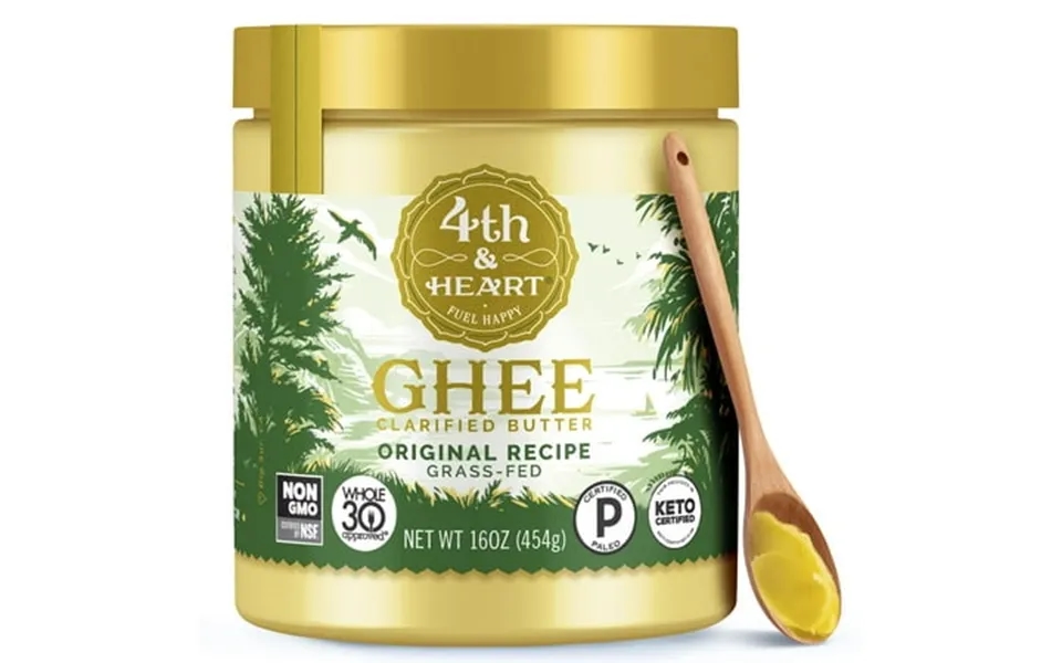4th & Heart Original Olf24 Grass-fed Ghee Clarified Butter Keto Pasture Raised Lactose And Casein Free Certified Paleo 1
