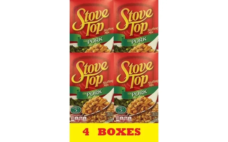 4x Kraft Stove Top Pork Stuffing Mix 6 Oz Box Bulk Free Shipping - 4 Boxes