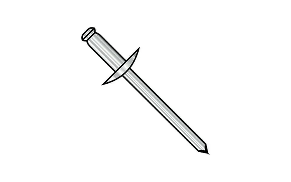 5 32x.25-.37 Large Flange Stainless Steel Rivet With Stainless Steel Mandrel Pack Qty 3 500 Bc-ssdss56l