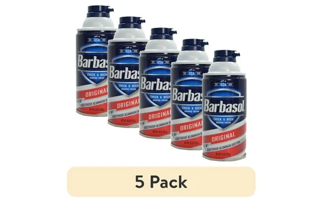 5 Pack Barbasol Thick & Rich Shaving Cream Original - 10oz Each product image