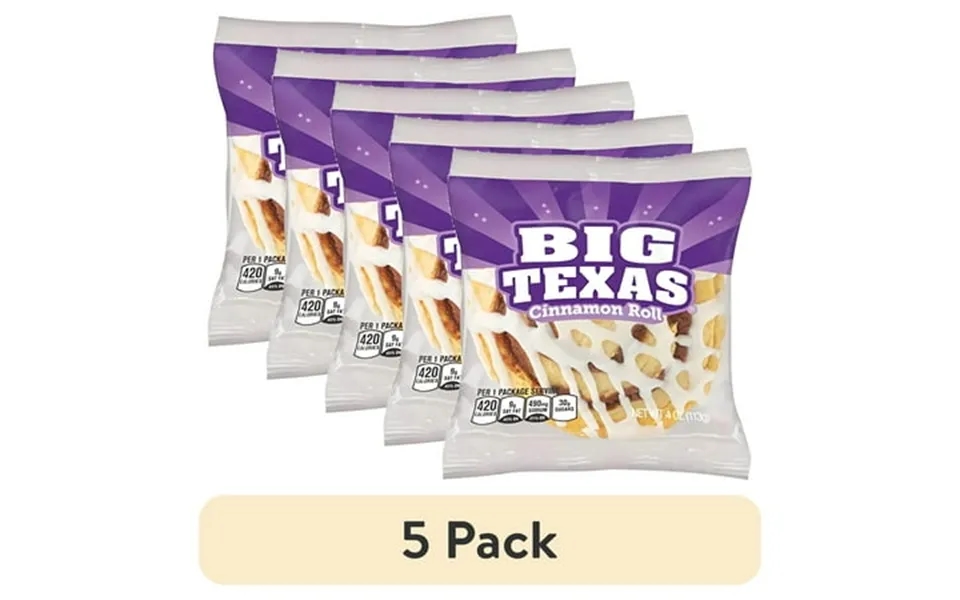 5 Pack Cloverhill Big Texas Cinnamon Rolls Individually Packaged Pack Of 6