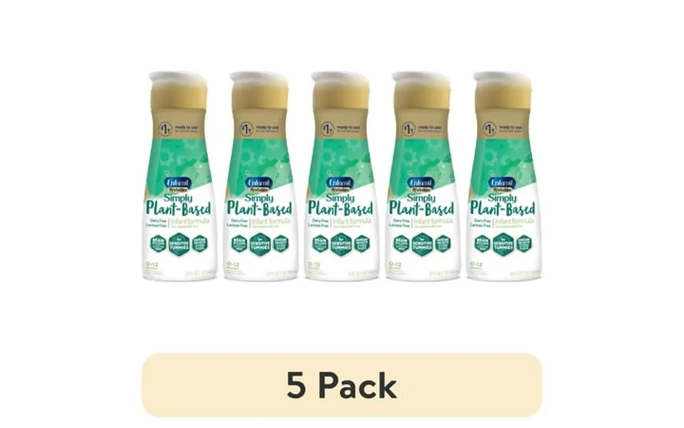5 Pack Enfamil Prosobee Plant-based Liquid Baby Formula Dairy Free Lactose Free 32 Fl Oz Bottle