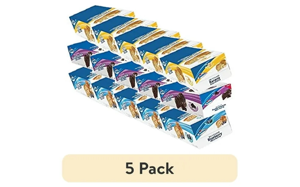 5 Pack Hostess Jumbo Muffins Variety Pack Blueberry Banana Double Chocolate 5 Oz Case Of Each 3 Cases Total