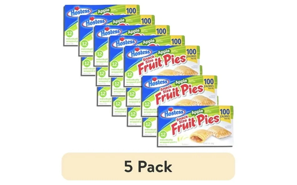 5 Pack Hostess Snack Size 100 Calorie Mini Fruit Pies 12 Count Box Apple Pack Of 3