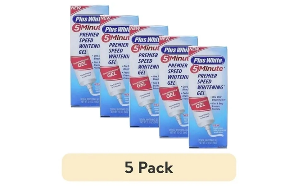 5 Pack Plus White Speed Whitening Gel - 5 Minute Results