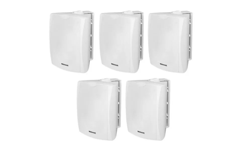 5 Rockville Wet-6w 70v 6.5 Ipx55 White Commercial Indoor Outdoor Wall Speakers