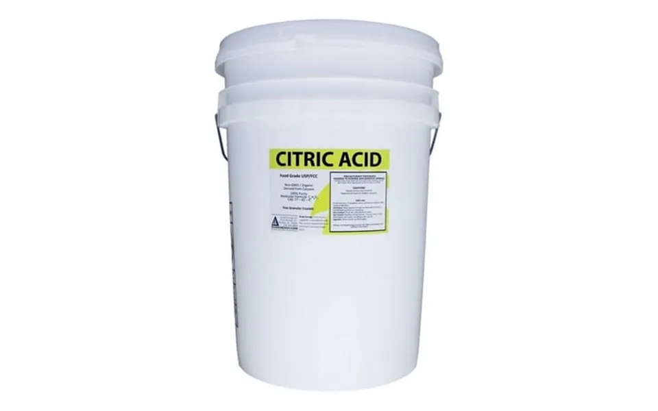 50 Lb Pail Of Non-gmo Organic Citric Acid Food Grade Fcc Usp Anhydrous Pure Fine Granular