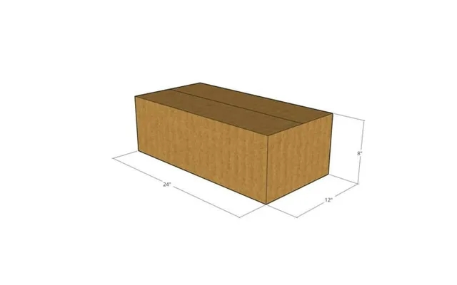 50 New Corrugated Boxes - 24x12x8 product image