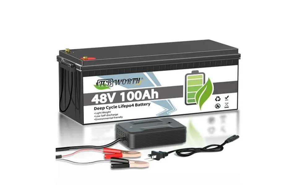 51.2v 100ah Lithium Lifepo4 Battery 200a Bms Tcbworth 48v Battery For Golf Cart Rv Trolling Motor Solar Camping 2c Rate