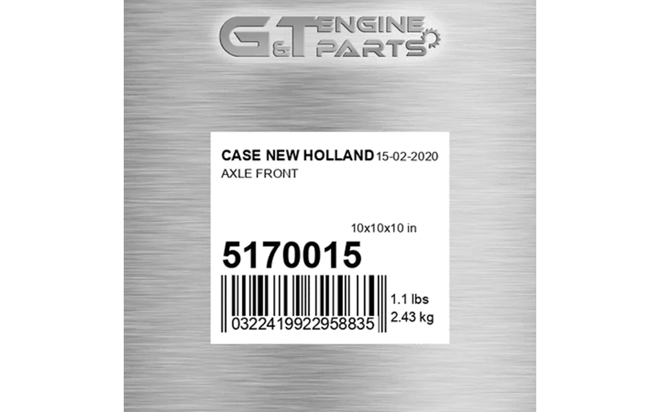 5170015 Axle Front Fits Case New Holland New Oem